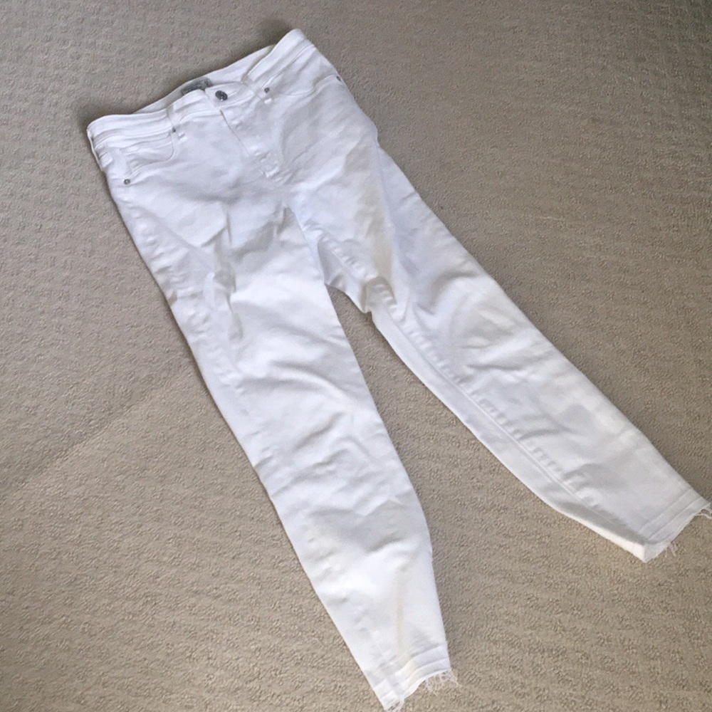 Abercrombie white jeans 27 s